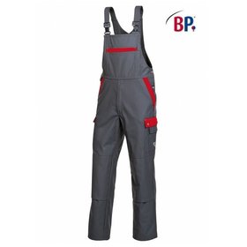 BP® - Latzhose 1844 720 dunkelgrau/rot, Größe 98