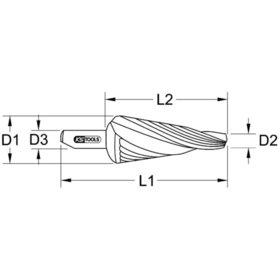 KSTOOLS® - Blechschälbohrer HSS spiralgenutet, ø4 - 14mm