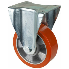BS ROLLEN - Bockrolle,Ø 150mm,B 50mm,550kg,N110.B90,mit Anschraubplatte,orange