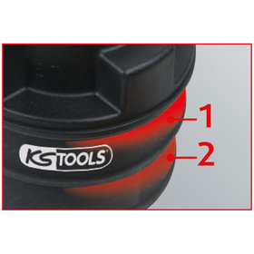 KSTOOLS® - 2-stufiger Einlass-Adapter, 75x80mm