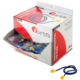 FORTIS AS - Gehörschutzstöpsel mit Band,recyclebar, 200 Stück