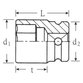 STAHLWILLE® - 1/2" (12,5mm) IMPACT-Steckschlüsseleinsatz SW.21mm L.85mm