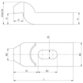 MAIER - 6316-26x250 Spanneisen, gekröpft