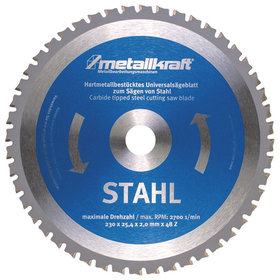 metallkraft® - Sägeblatt Stahl ø230 x 2,0 x 25,4mm für HKS 230