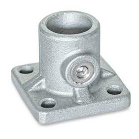 Ganter Norm® - 162.8-B16-3-BL Fuß-Klemmverbinder, Aluminium, mit Gewindestift