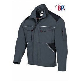 BP® - Arbeitsjacke 1877 560 mittelgrau/schwarz, Größe 60/62