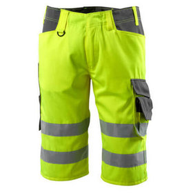 MASCOT® - Luton Shorts, lang SAFE SUPREME, hi-vis Gelb/Dunkelanthrazit, Größe C45