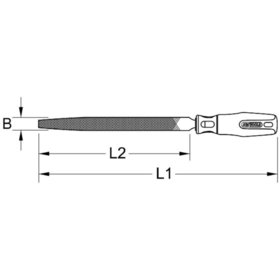 KSTOOLS® - BERYLLIUMplus Halbrundfeile Hieb 1