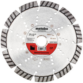 metabo® - Diamanttrennscheibe 180x22,23mm, "CP", Beton "professional" (628573000)