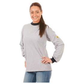 Warmbier® - ESD-Langarm-T-Shirt, Größe 2XL, grau