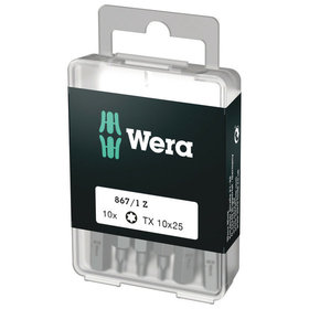 Wera® - Bit 867/1 Z DIY für TORX® TX 10 x 25mm, 10 Stück