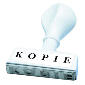 WEDO® - Textstempel KOPIE 19324 45mm Kunststoff weiß