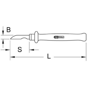 KSTOOLS® - Kabel-Abisoliermesser mit Schutzisolierung, 195mm