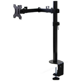 Emuca - Kipp- und drehbare 360​° -Monitorständer für Tisch, Einfach, Schwarz, Stahl, 1 St.
