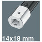 Wera® - Einsteck-Umschaltknarre 7782 E Außenvierkant 14 x 18mm Außenvierkant 3/4"