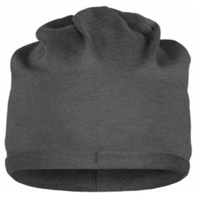 James & Nicholson - Bio-Baumwoll Beanie MB7113, schwarz hether, Einheitsgröße