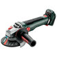 metabo® - Akku-Winkelschleifer WB 18 LT BL 11-125 Quick (613054840), mit Bremse, Schnellspannmutter, drehbarem Akkupack, metaBOX 165 L