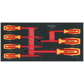 KSTOOLS® - SCS VDE Schraubendreher-Satz, 7-teilig in 1/3 Systemeinlage