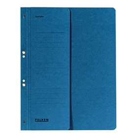 FALKEN - Ösenhefter 80003809 DIN A4 kaufmännische Heftung 250g Karton blau