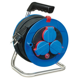 brennenstuhl® - Garant Kompakt IP44 Kabeltrommel, 15m - Spezialkunststoff, blau