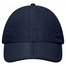 James & Nicholson - 6 Panel Falt-Cap MB6155, navy-blau, Einheitsgröße