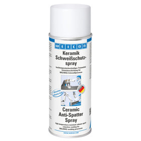 WEICON® - Keramik Schweißschutzspray | silikonfreie Schutzbeschichtung mit hohem Feststoffanteil | 400 ml | weiß