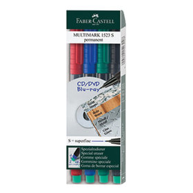 Faber-Castell - CD-/DVD-Marker MULTIMARK 152304 0,4mm 4 Stück