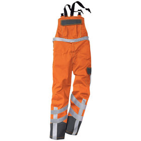 Kübler - Warnschutz-Latzhose Safety 7 3780 warn-orange/anthrazit, Größe 26