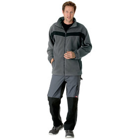 Planam - Wetter- und Kälteschutz-Fleecejacke Plaline 2566 schiefer/schwarz, Größe M