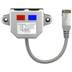 goobay® - Kabel-Splitter, Y-Adapter, 2x ISDN, geschirmt