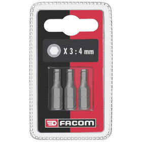 Facom - Bits Serie 1 - Sechskant 2,5mm 3-teilig EH102.5.J3