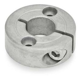 Ganter Norm® - 7062.2-30-B12-NI-B Geschlitzte Edelstahl-Stellringe, mit Flanschbohrungen