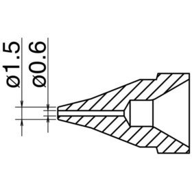 Hakko - Entlötdüse Serie N61, Ø 0,6 mm, Typ SS