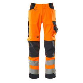 MASCOT® - Kendal Hose mit Knietaschen SAFE SUPREME, hi-vis Orange/Schwarzblau, Größe 82C52