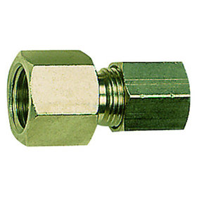 RIEGLER® - Manometerverschraubung, G 1/8" I, Rohr-Außen-Ø 6mm, Messing vernickelt