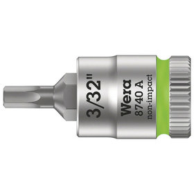 Wera® - 8740 A Zyklop Bitnuss 1/4", für Innensechskant, 3/32" x 28mm