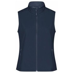 James & Nicholson - Damen Softshell Weste JN1127, navy-blau, Größe L