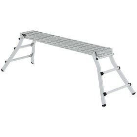 MUNK Günzburger Steigtechnik - Arbeitsdiele Klappfuß , L 2330mm, B 700mm, Belastung max. 150 kg