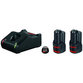 Bosch - Akku Starter-Set: 2 x GBA 12 Volt, 2.0 Ah und GAL 12V-40 (1600A019R8)