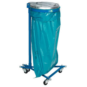 VAR® - Abfallsammler 120 l, blau, 4 Rollen, ME-Deckel