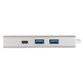 hama® - USB-3.1-Type-C-Hub 1:4, Aluminium, 00135755, 2x USB-A, 2x USB-C, bus-powered