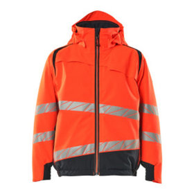 MASCOT® - Winterjacke ACCELERATE SAFE für Kinder Hi-vis Rot/Schwarzblau 19935-449-22210, Größe 164