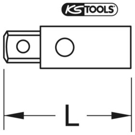 KSTOOLS® - 3/8"+1/2" Durchsteckvierkant