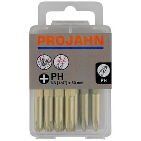 PROJAHN - 1/4" STAR Bit L50mm PH2 ZrN 10er Pack