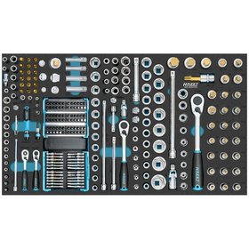 HAZET - Steckschlüssel Satz 163-606/259, 0,6 x 3,5 – 1,2 x 8, 3 – 32, E4 – E24, M5 – M18, PH1 – PH2, PZ1 – PZ2, T15 – T60, 259-teilig