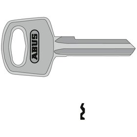 ABUS - Schlüsselrohling, RH6 34, 72, 74, halbrund, Messing neusilber