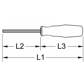 KSTOOLS® - BRONZEplus Schraubendreher Innensechskant,gerade 5x100mm