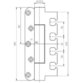 SIMONSWERK - OT-Band, VARIANT® VN 7939/160, 2-teilig, DL-R edelstahl matt gebürstet