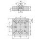 KIPP - ADAPTERBLOCK FÜR ADAPTERPLATTE 50X50X12 ALUMINIUM, ELOXIERT