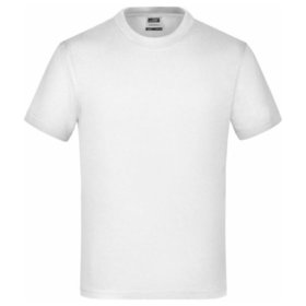 James & Nicholson - Kinder T-Shirt JN019, weiß, Größe XS